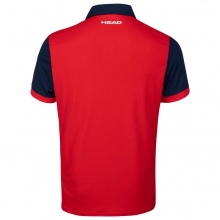 Head Tennis Polo Davies red/dark blue Men